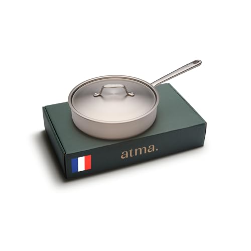 Atma Sauteuse inox 3 plis 24 cm avec couvercle